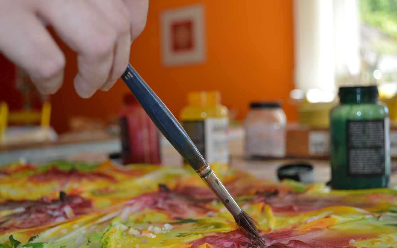 Bild Klinik Prof. Schedel Seidenmalerei